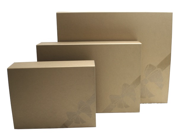 DELUXE GIFT BOX 43X36CM GOLD X10(690904)